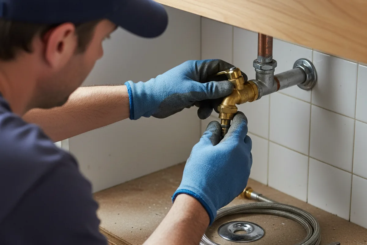 Shutoff valve and fitting work during Faucet and Fixture Repair in Memphis